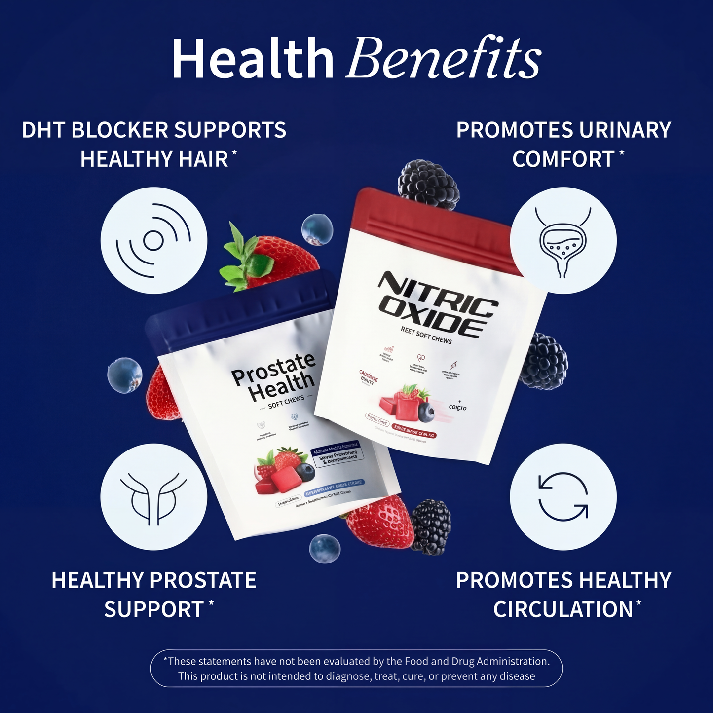 Men's Health Soft Chews - Boost Energy, Blood Flow & Vitality