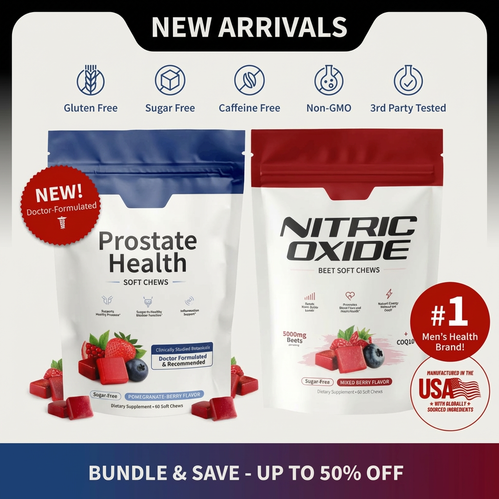 Men's Health Soft Chews - Boost Energy, Blood Flow & Vitality